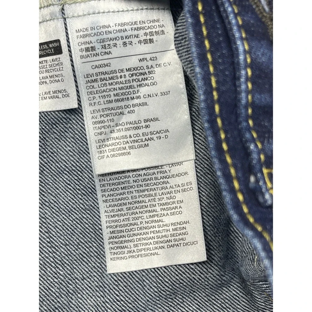 Levi's Trucker Jacket Denim Dark Blue Small Mens